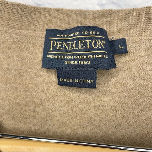 Pendleton Tan Button-Up Cardigan - Picture 2 of 5